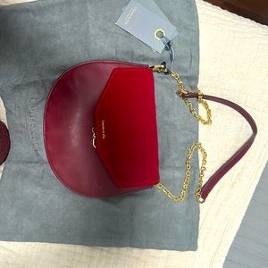 Louse et Cie medium size new shoulder bag Very well made burgundy